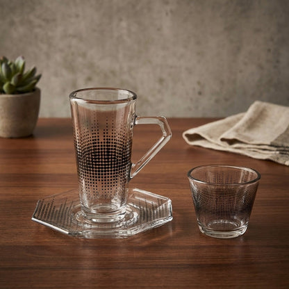 طقم استكانة وفنجان 18قطعة