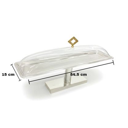 حامل كيك كبير بغطاء مقبب