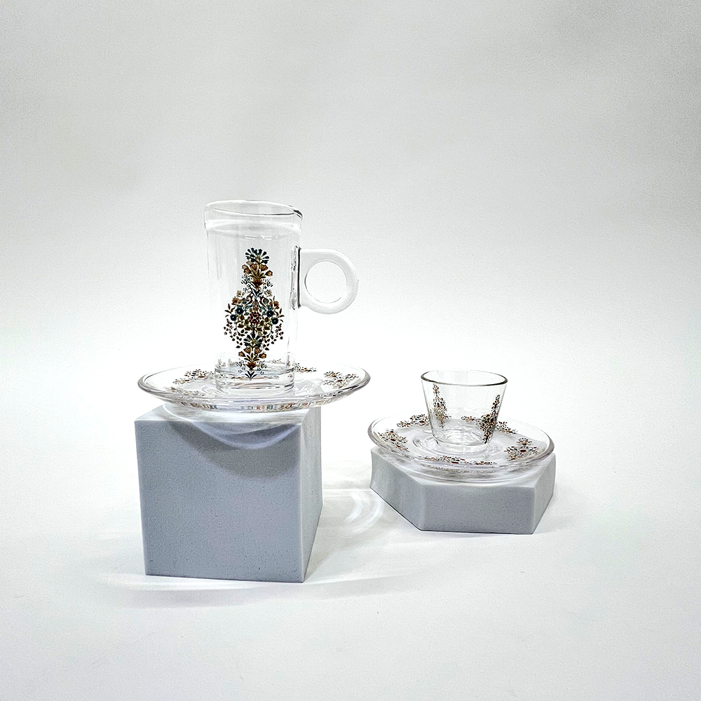 طقم استكانة وفنجان 18قطعة