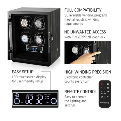 صندوق عرض ودوران الساعات