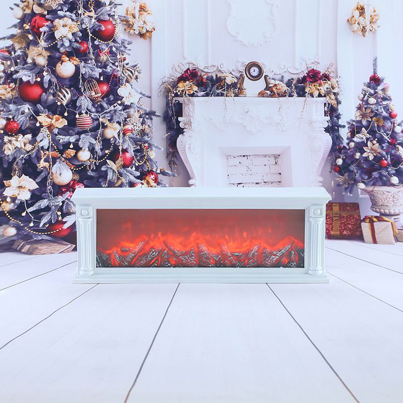 إضاءة ديكور على شكل مدفأة الحطب