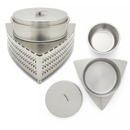 سخان طعام معدني بتصميم هندسي 5لتر