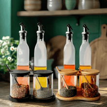 مجموعة توابل زجاجية 4 قطع