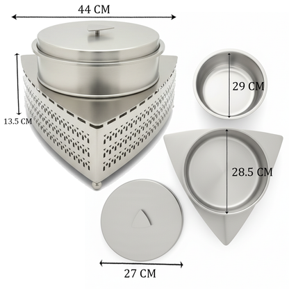 سخان طعام معدني بتصميم هندسي 3لتر