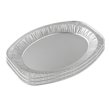 طبق تقديم ألمنيوم بيضاوي