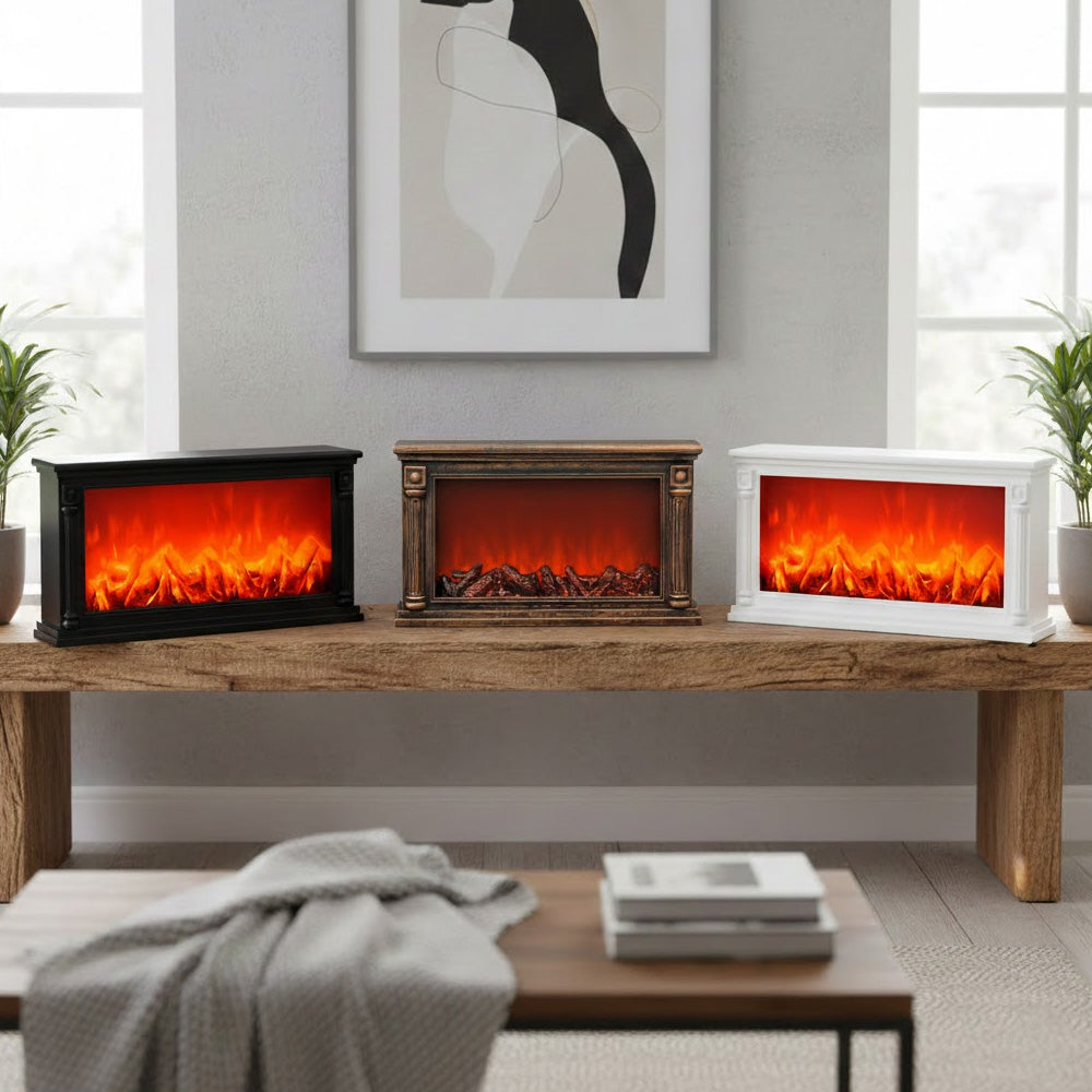 ‏إضاءة ديكور على شكل لهب الحطب‏