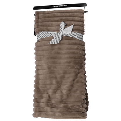 بطانية فاخرة من فرو الأرنب الصناعي