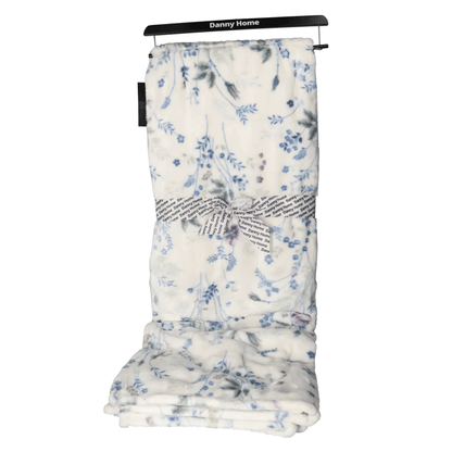 بطانية قطيفة فاخرة ناعمة رسمه الورد