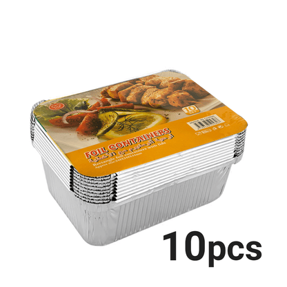 وعاء ألمنيوم مربع كبير