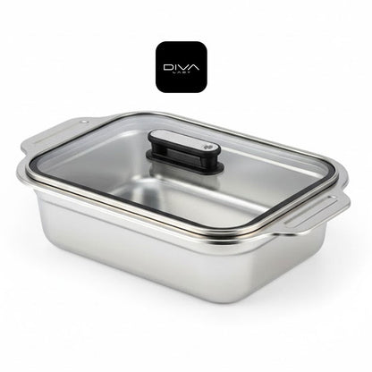 حافظة طعام ستيل بتصميم عملي