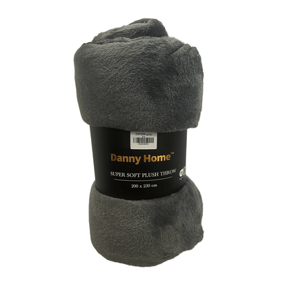 بطانية قطيفة فاخرة ناعمة سادة 150 سم