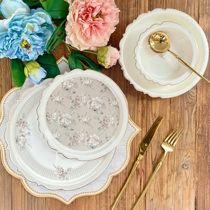 طقم أطباق مائدة فاخر 24 قطعة