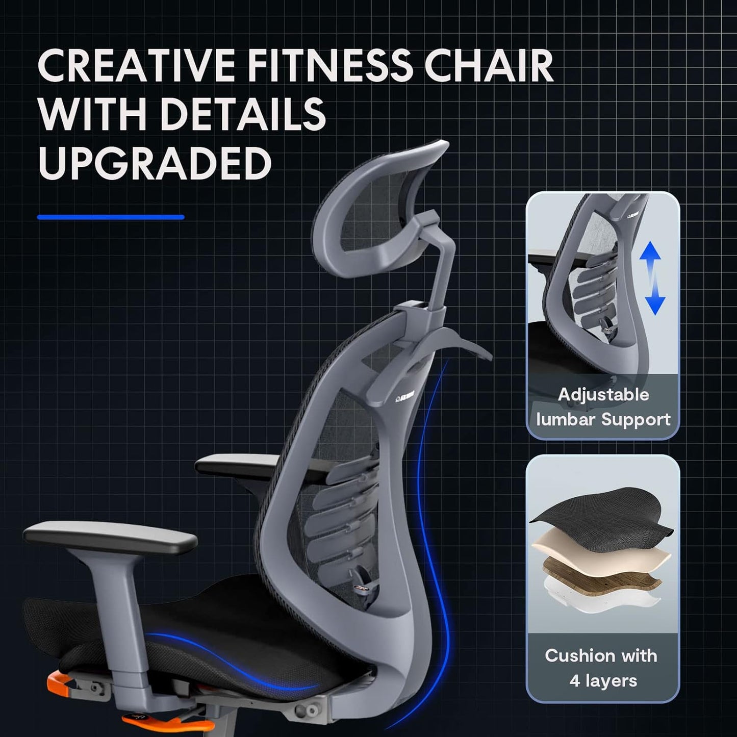 كرسي للياقة البدنية المكتبي