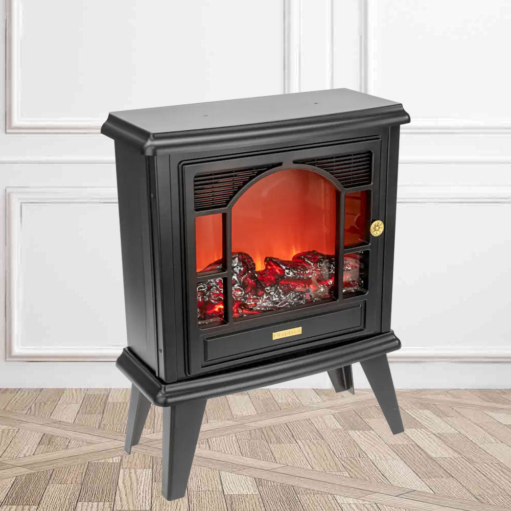 مدفأة ديكورية بإضاءة على شكل نار