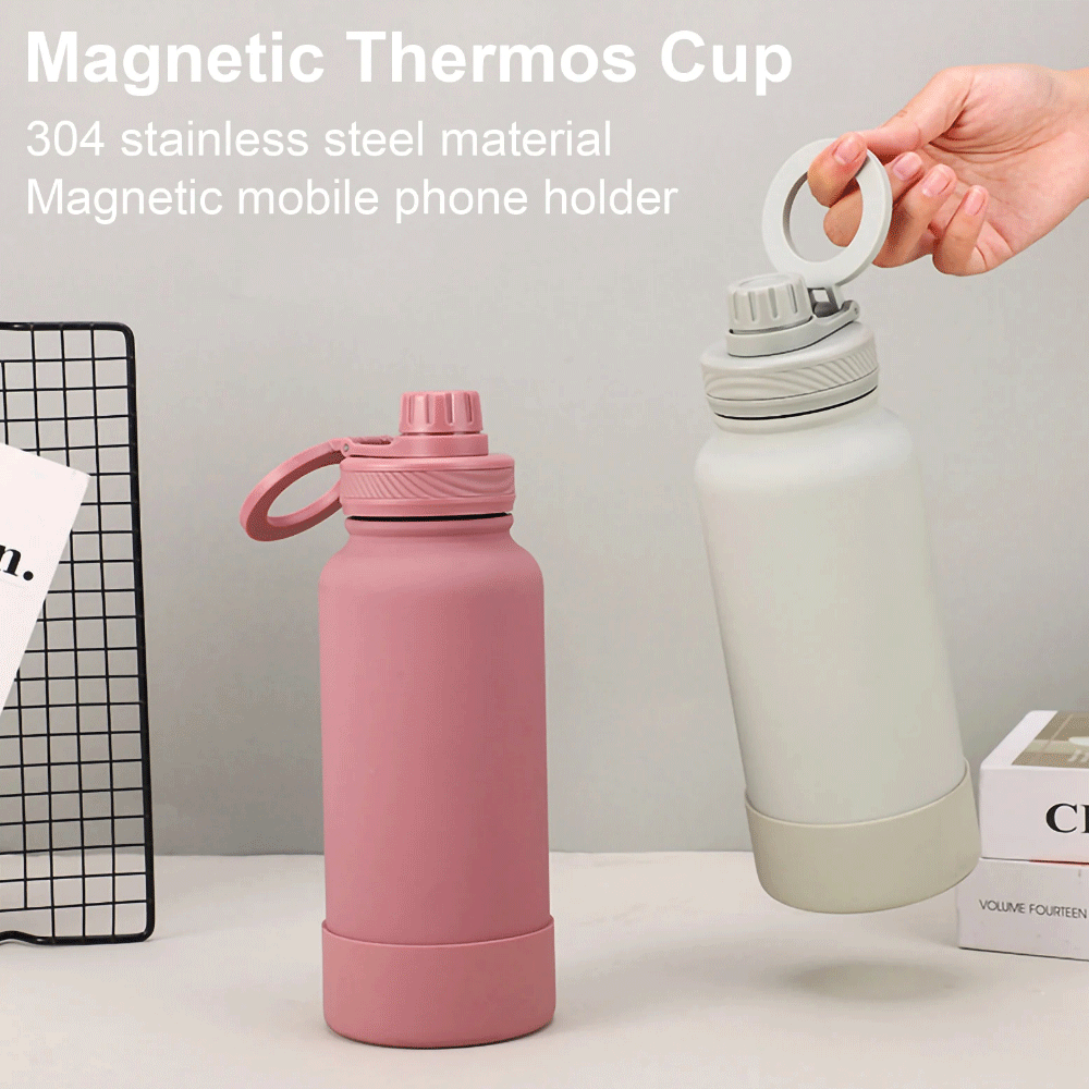 قارورة حرارية مع ستاند هاتف 1000/1200 ملل