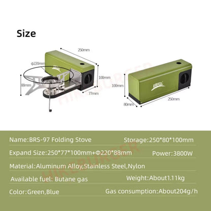 موقد غاز محمول قابل للطي