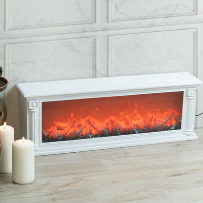 إضاءة ديكور على شكل مدفأة الحطب