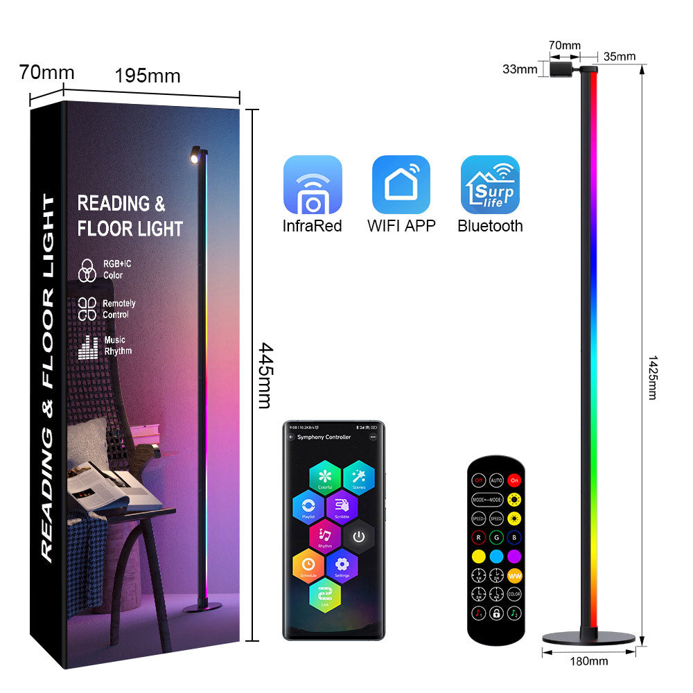 مصباح أرضي LED مع ضوء كشاف