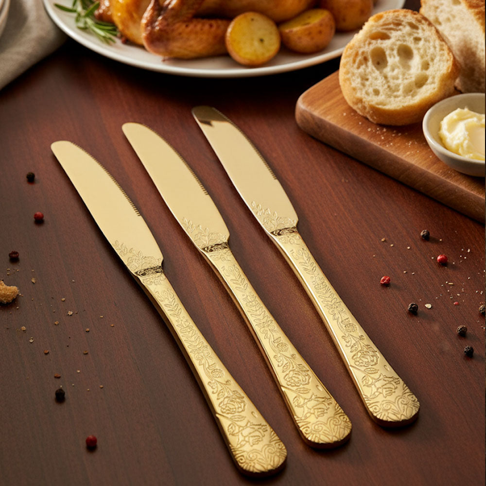 سكينة مائدة مزركش فاخرة