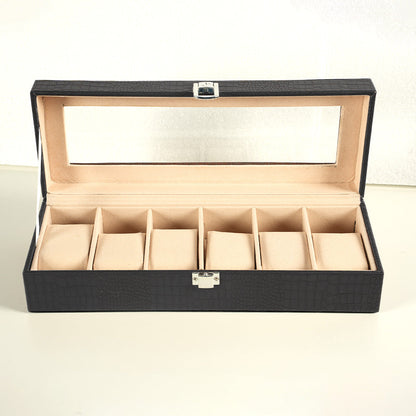 صندوق ساعات جلدي فاخر