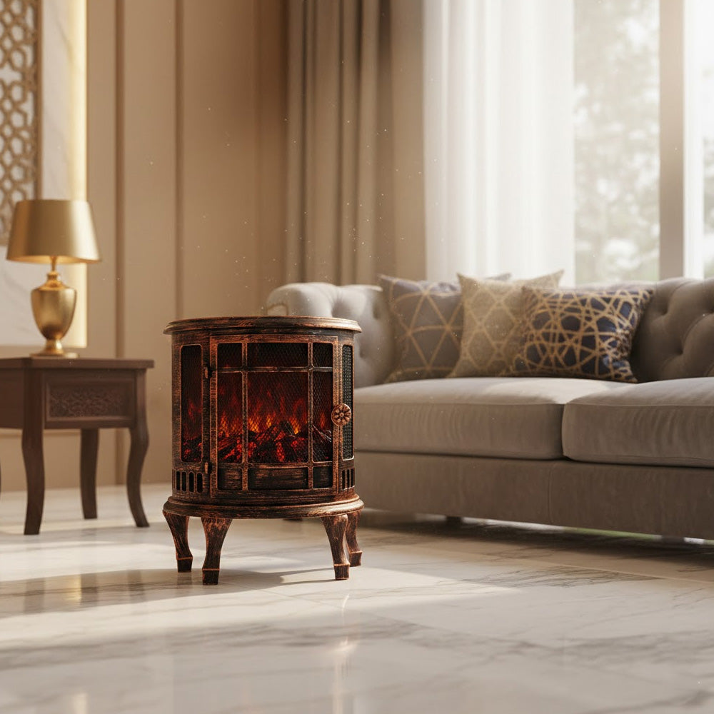 ديكور إضاءة مدفأة الحطب