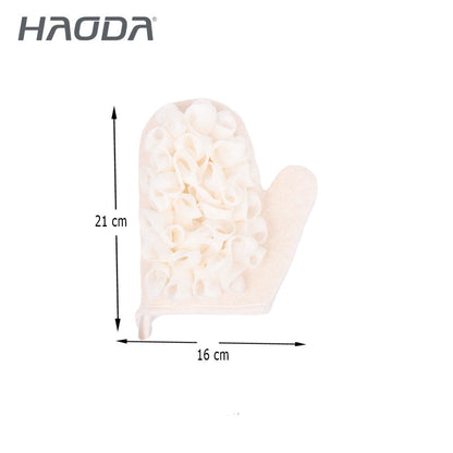 قفازات استحمام بفقاعات ناعمة