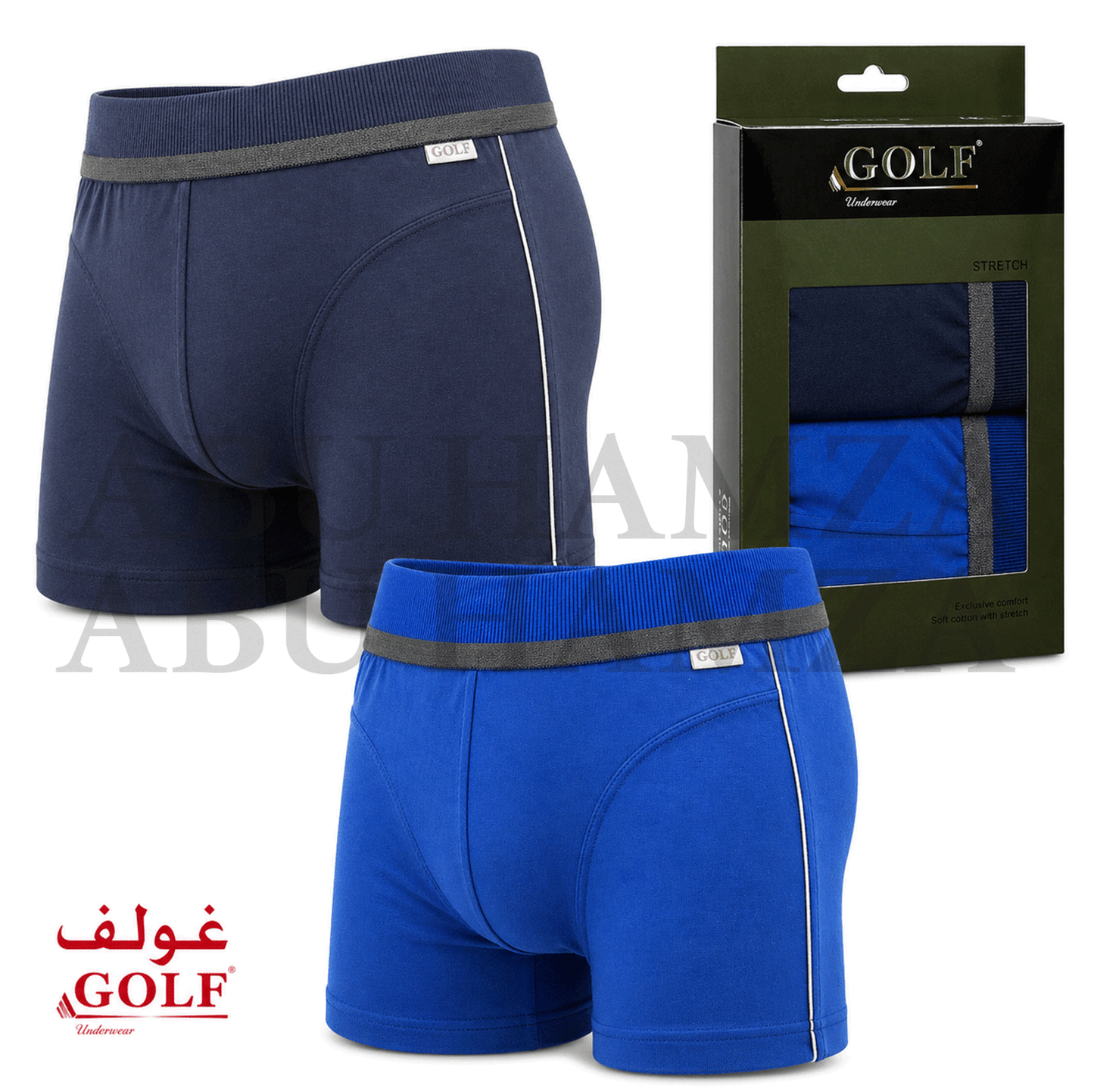 بوكسر STRETCH رجالي 2 قطعة