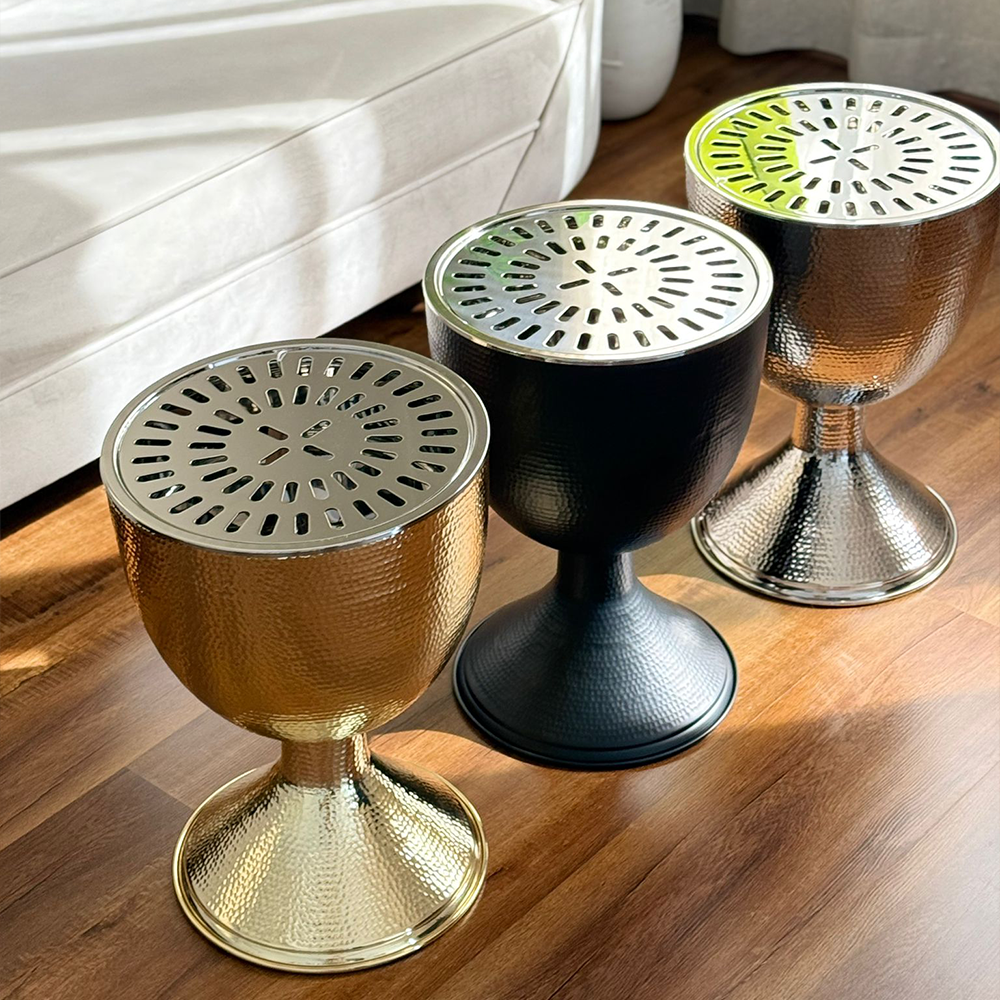 دوة و شواية معدنية على شكل كأس