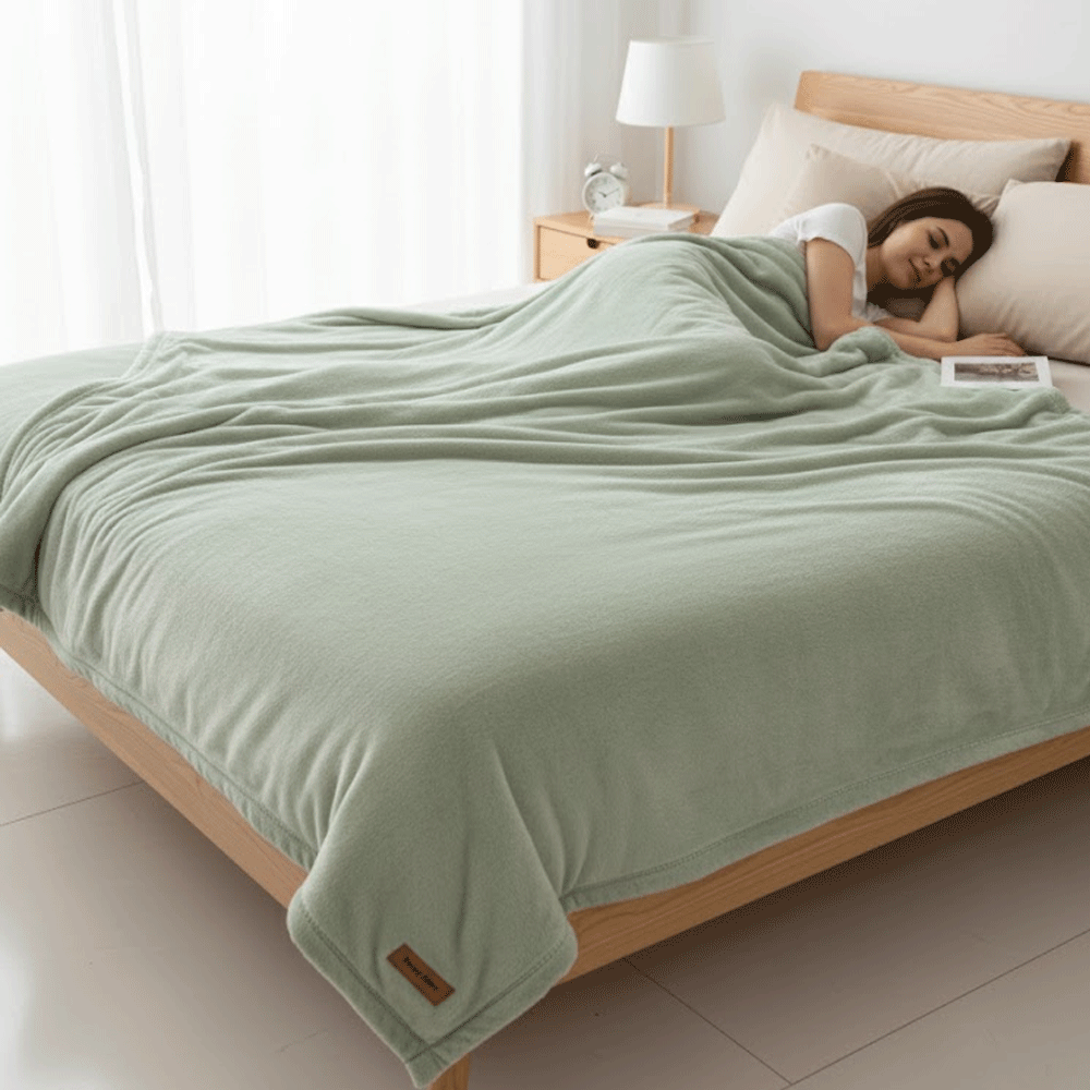 بطانية قطيفة فاخرة ناعمة سادة