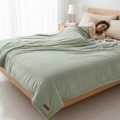 بطانية قطيفة فاخرة ناعمة سادة