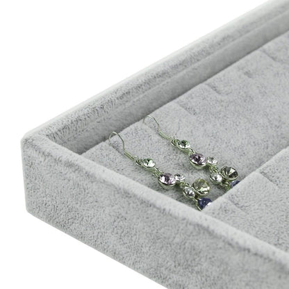 صينية عرض مجوهرات من المخمل 64 فتحة