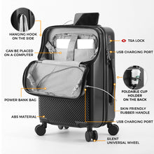 حقيبة سفر ذكية مزودة بمنفذ USB أمامي الفتح مقاس 20 بوصة