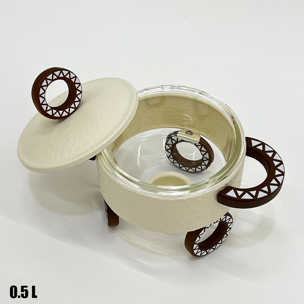 سخان طعام زجاجي صغير 0.5 لتر