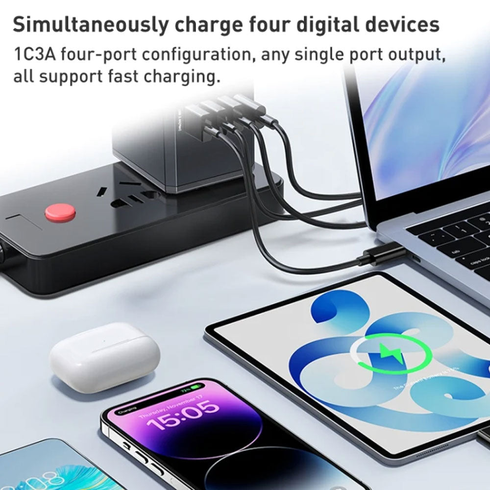 يسيدو MC24 – محول مناسب للسفر  USB 3 + Type-C (20W)