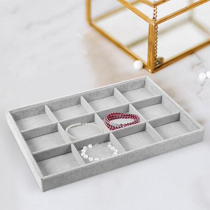 صينية مجوهرات مخملية