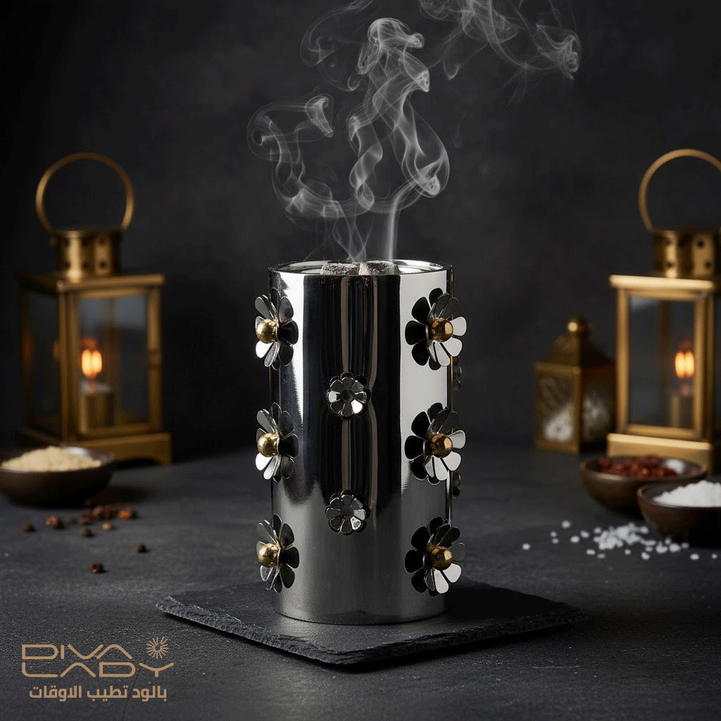مبخرة فاخرة معدنية بزخارف