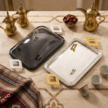 طبق تقديم صغير مع غطاء