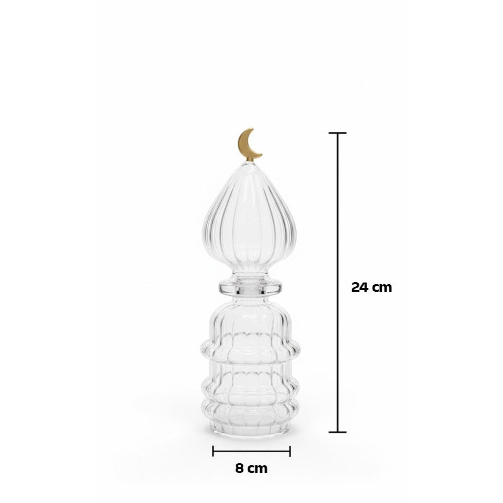 زينة زجاجية مضلعة