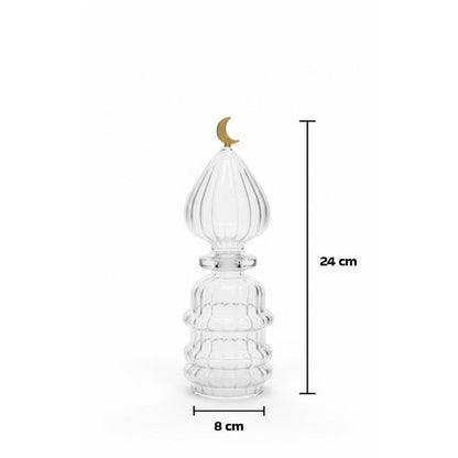 زينة زجاجية مضلعة