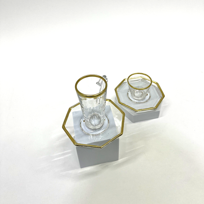 طقم استكانة وفنجان 18قطعة
