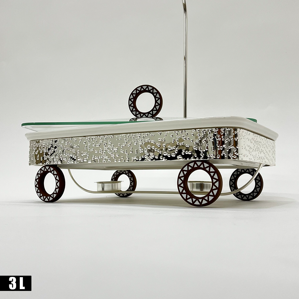 سخان طعام بغطاء زجاجي 3 لتر