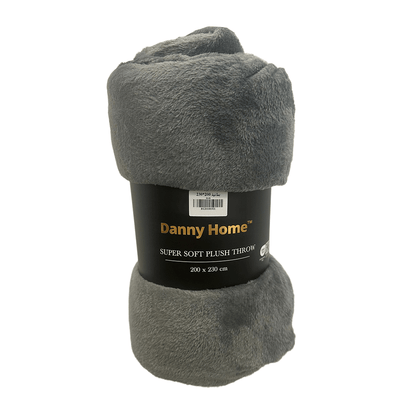 بطانية قطيفة فاخرة ناعمة سادة 150 سم