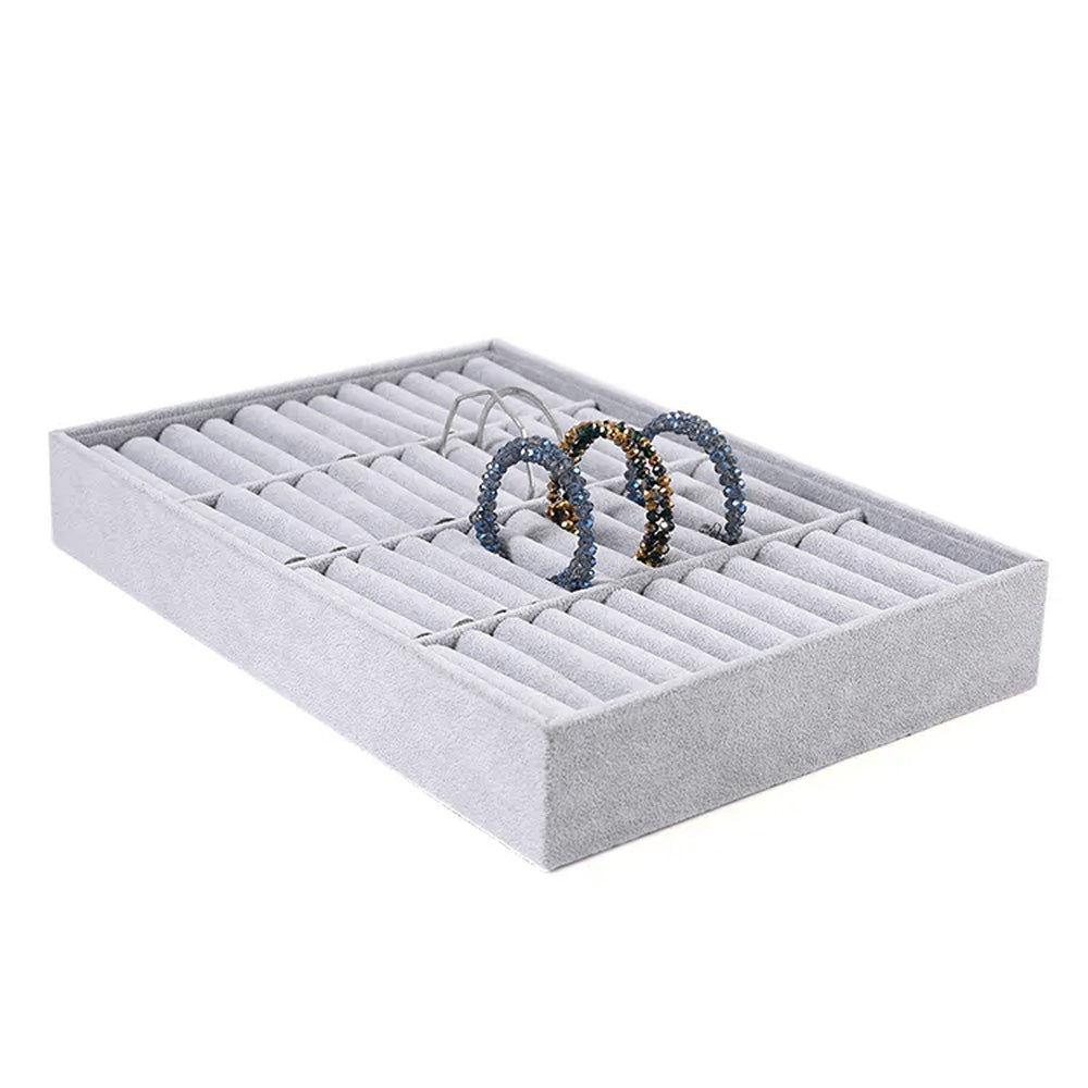 صينية عرض مجوهرات مخملية 48 فتحة