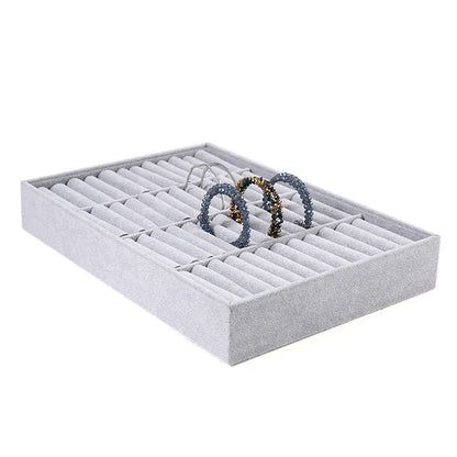 صينية عرض مجوهرات مخملية 48 فتحة