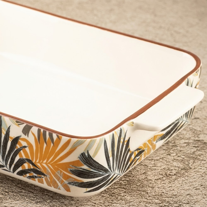 صينية فرن سيراميك مستطيلة