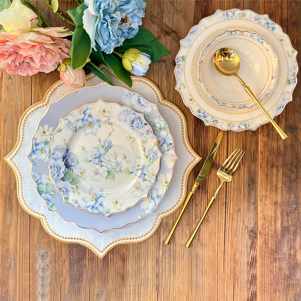 طقم أطباق مائدة فاخر 24 قطعة