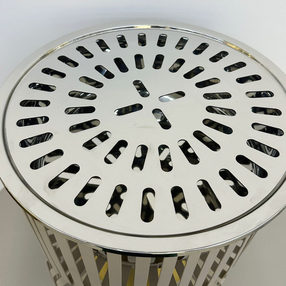 دوة و شواية معدنية بإطار ذهبي