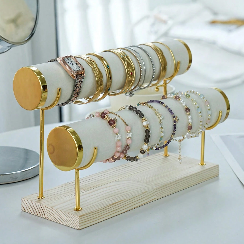 حامل زوجي لتنظيم المجوهرات والساعات