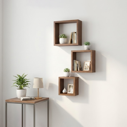 طقم أرفف حائط ديكور 3 قطع