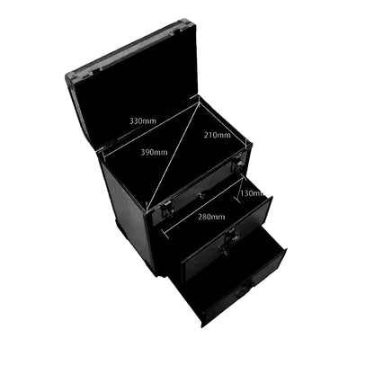 حقيبة مستحضرات تجميل درجين